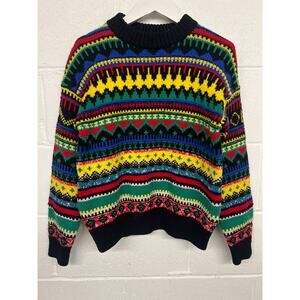 polo Ralph Lauren Sz xs xsmall multi fair Isle Wool-Blend Jumper printed thick